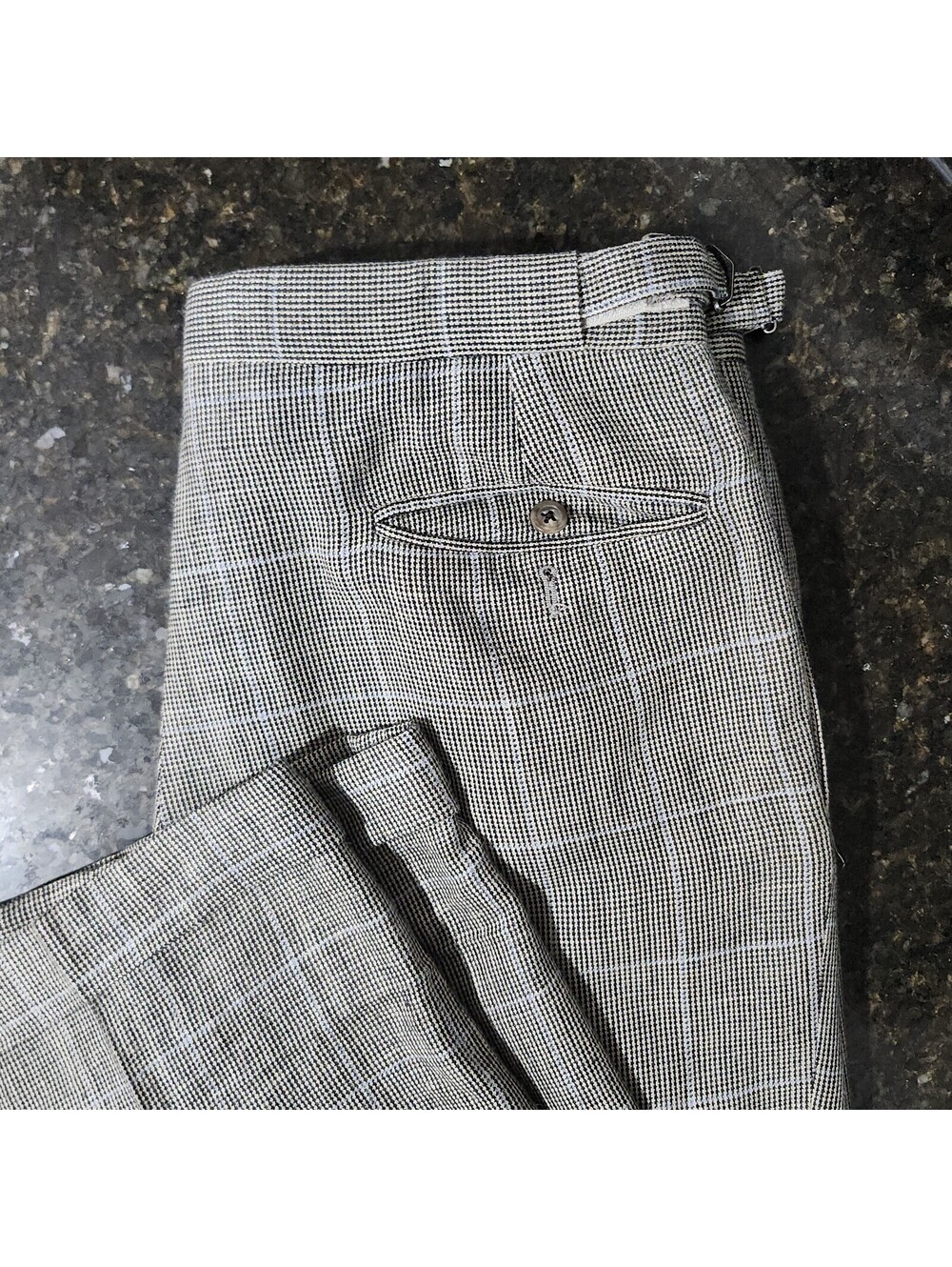 Vintage Polo Ralph Lauren Dress Pants Trousers 34x32 Pleated Cuffed Silk Wool